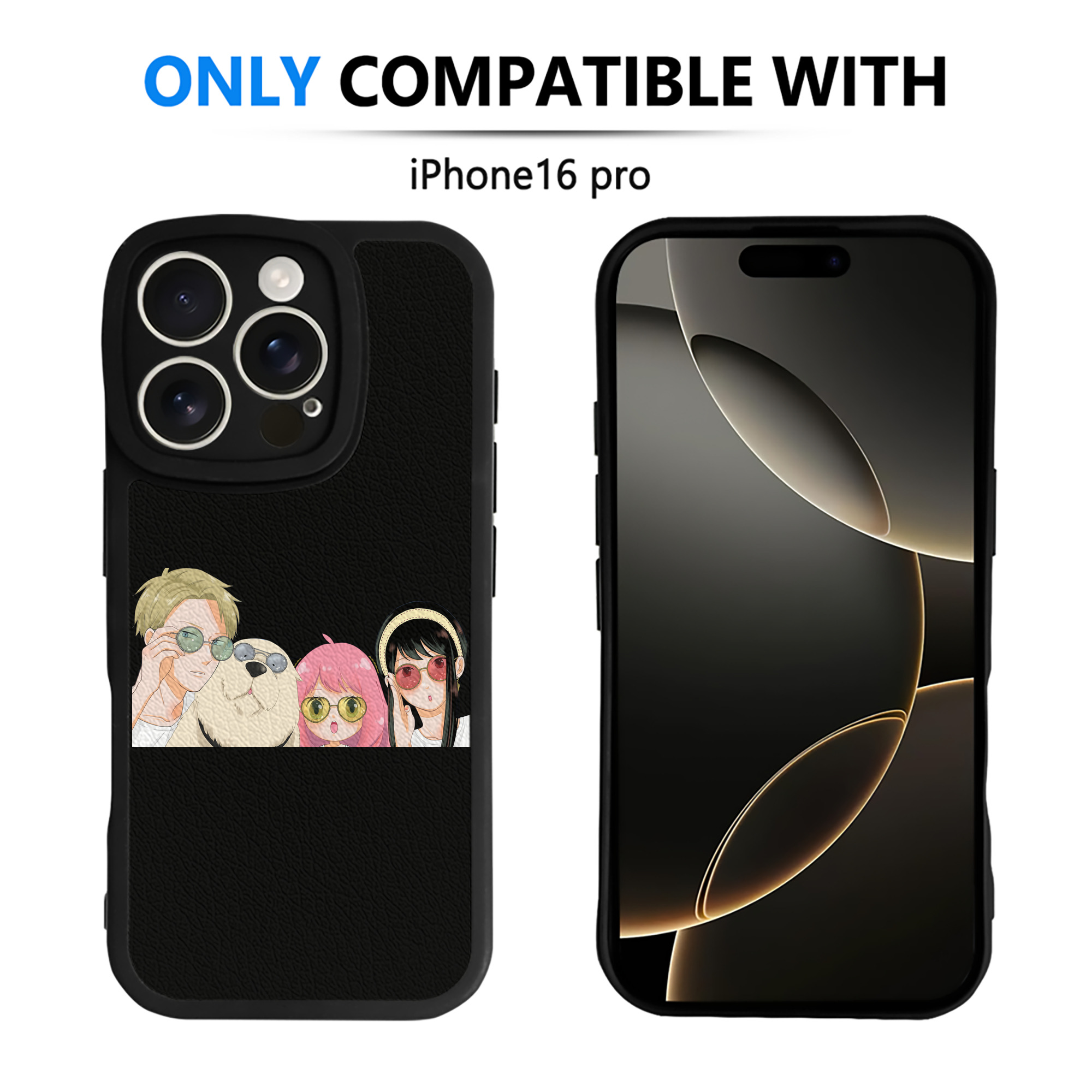 （画像用） SPY×FAMILY间谍家家酒 【iPhone 16シリーズ対応】シリコンスマホケース（レザー調） 材質：シリコン